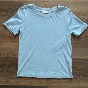 Zara Sky Blue Short Sleeve Tee